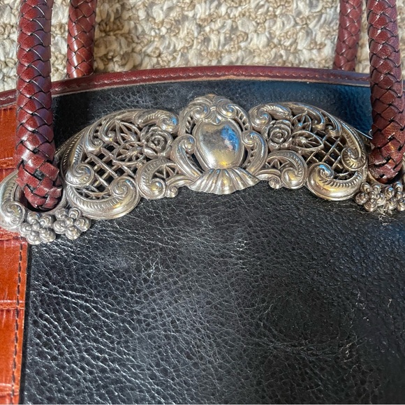 🍁Brighton Vintage Bag Leather embellished - Picture 11 of 13